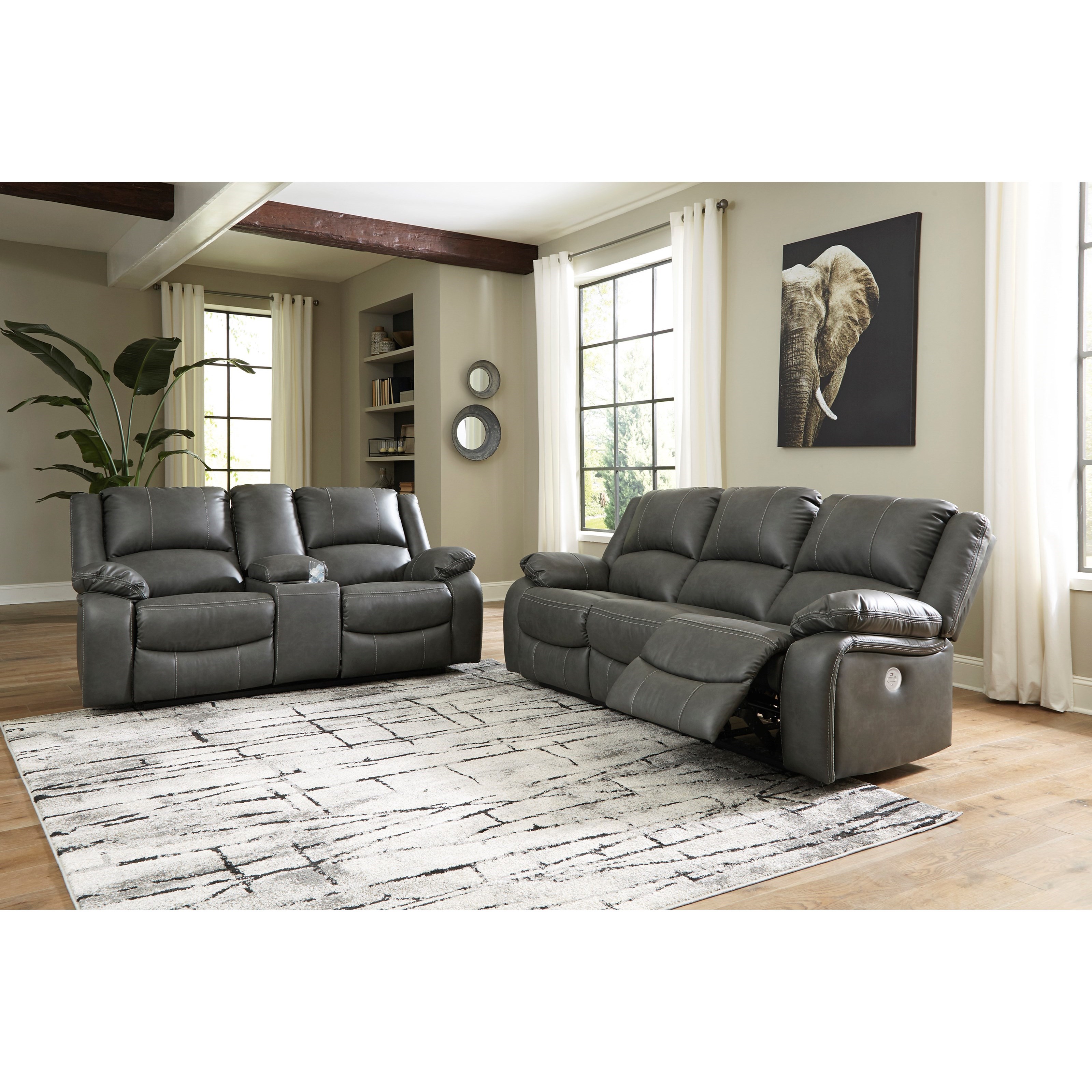 Ashley calderwell best sale power rocker recliner